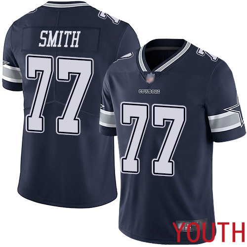 Youth Dallas Cowboys Limited Navy Blue Tyron Smith Home 77 Vapor Untouchable NFL Jersey